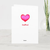 Fijne Valentijnsdag! Heart, wees mijn tekst Kaart (Achterkant)