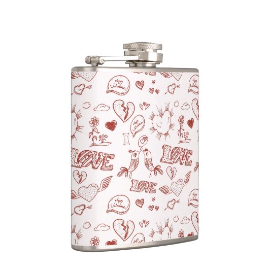 Fijne Valentijnsdag Heupfles (Rechts)