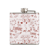 Fijne Valentijnsdag Heupfles (Achterkant)