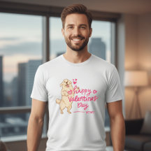 Fijne Valentijnsdag Hond Shirt | Cute Puppy Liefde