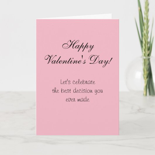 Fijne Valentijnsdag Humor Funny Card Love Kaart (Voorkant)