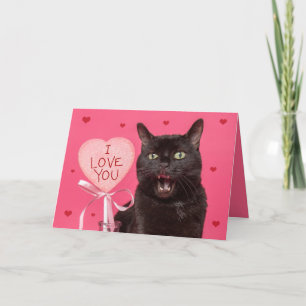 Fijne Valentijnsdag ik hou van je grappige praatka Feestdagen Kaart