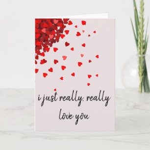 Fijne Valentijnsdag Ik hou van je Harten Kaart