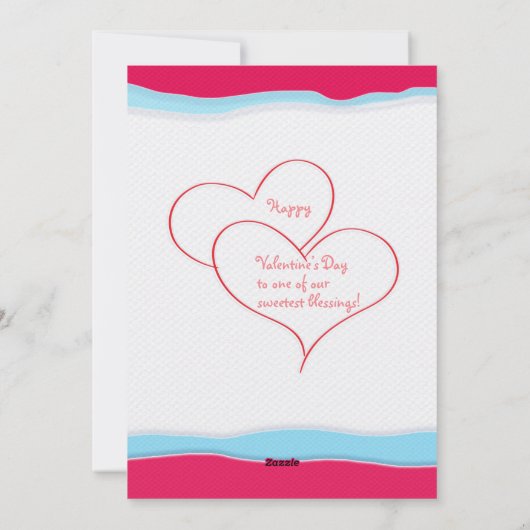 Fijne Valentijnsdag! Ik hou van je! Mooie schapen Feestdagenkaart (Achterkant)