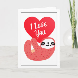 Fijne Valentijnsdag   Ik hou van jou Schattige Lui Kaart