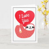 Fijne Valentijnsdag | Ik hou van jou Schattige Slo Kaart (Gele Bloem)