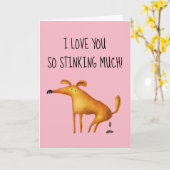 Fijne Valentijnsdag, ik hou zo ontzettend veel van Kaart (Gele Bloem)