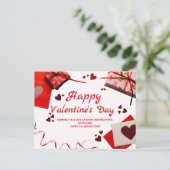 Fijne Valentijnsdag - Ik wens u een fijne dag Feestdagenkaart (Staand voorkant)