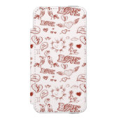 Fijne Valentijnsdag Incipio iPhone Portemonnee Hoesje (Voorkant Agenda)