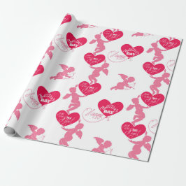 Fijne Valentijnsdag Je bent mijn engel Cadeaupapier