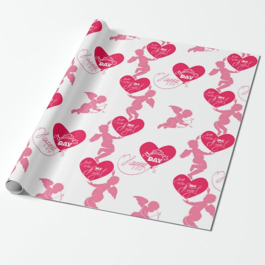 Fijne Valentijnsdag Je bent mijn engel Cadeaupapier (Uitgerold)