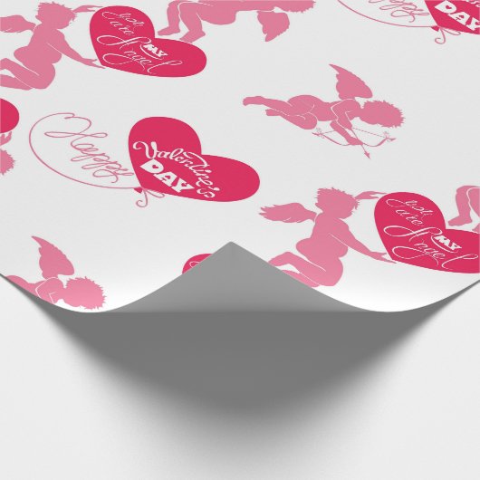 Fijne Valentijnsdag Je bent mijn engel Cadeaupapier (Hoek)