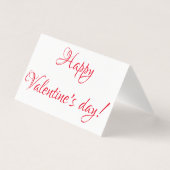 Fijne Valentijnsdag! Kaart (Voorkant)