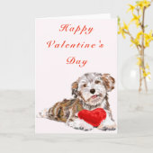 Fijne Valentijnsdag Kaart Gezelschapsdieren met ha (Gele Bloem)