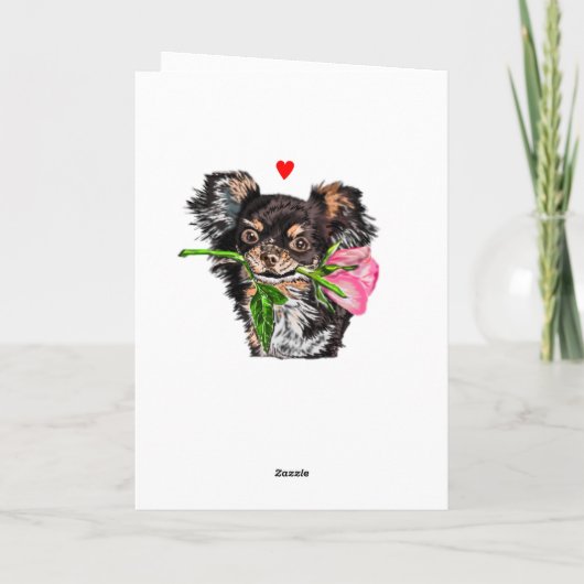 Fijne Valentijnsdag Kaart Gezelschapsdieren met Ro (Achterkant)