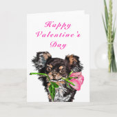 Fijne Valentijnsdag Kaart Gezelschapsdieren met Ro (Voorkant)