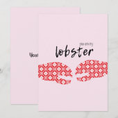 Fijne Valentijnsdag Kaart | Jij bent mijn kreeft! (Voorkant / Achterkant)