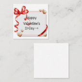 Fijne Valentijnsdag. Kaart Notitiekaartje (Voorkant / Achterkant)