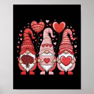 Fijne Valentijnsdag Kabouters Hart Schattig Liefde Poster