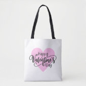 Fijne Valentijnsdag Kalligrafie | CANVAS TAS (Voorkant)