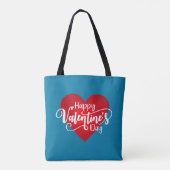 Fijne Valentijnsdag Kalligrafie | CANVAS TAS (Achterkant)