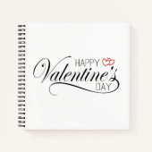Fijne Valentijnsdag Kalligrafie | NOTITIEBOEK (Voorkant)