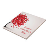 Fijne Valentijnsdag keramische Tegel Tegeltje (Zijkant)