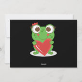 Fijne Valentijnsdag kikkertjes Feestdagenkaart (Achterkant)