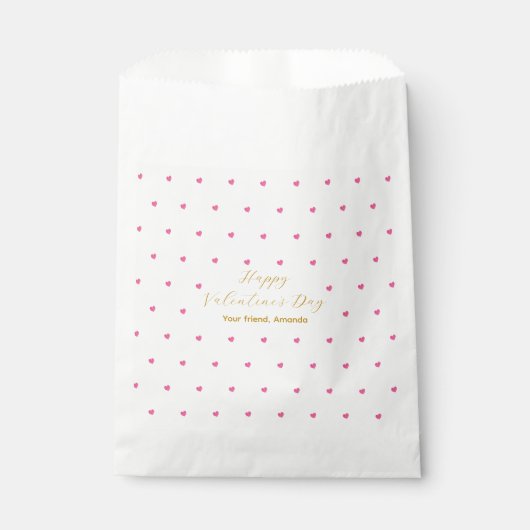 Fijne Valentijnsdag| Klasgenoten Favor Tassen Bedankzakje (Voorkant)