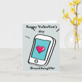 Fijne Valentijnsdag kleindochter Kaart (Gele Bloem)