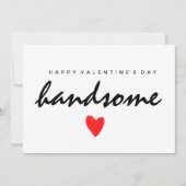 Fijne Valentijnsdag Knappe Kaart (Voorkant)