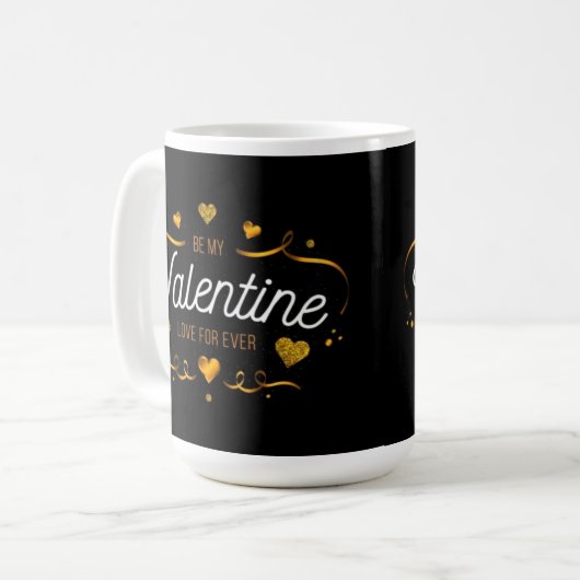 Fijne Valentijnsdag! Koffiemok (Voorkant links)