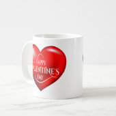 Fijne Valentijnsdag! Koffiemok (Voorkant links)