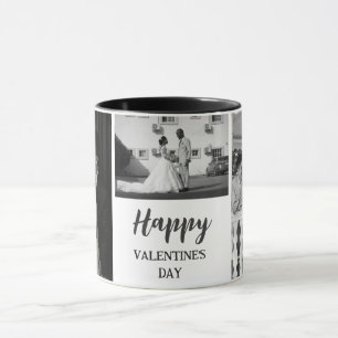 Fijne valentijnsdag koppel trouwfoto mok