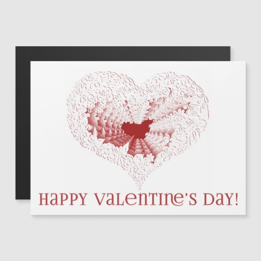 Fijne Valentijnsdag! Kortstondig papier (Voorkant / Achterkant)