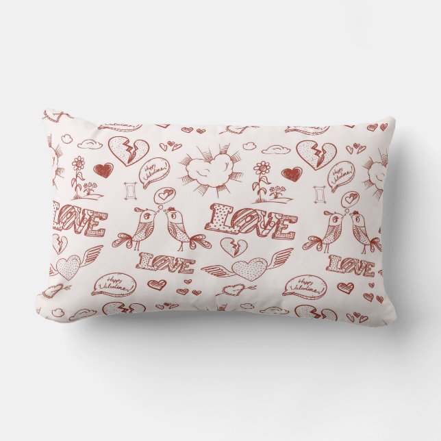 Fijne Valentijnsdag Kussen (Voorkant)