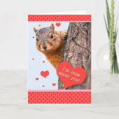 Fijne valentijnsdag kutterrel met hart feestdagen kaart (Voorkant)