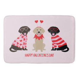 Fijne Valentijnsdag Labrador Retriever Honden Badmat