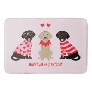Fijne Valentijnsdag Labrador Retriever Honden Badmat