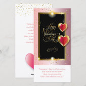 Fijne Valentijnsdag Levendig elegant Classic Feestdagenkaart (Voorkant / Achterkant)