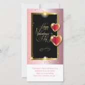 Fijne Valentijnsdag Levendig elegant Classic Feestdagenkaart (Voorkant)