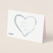 Fijne Valentijnsdag Levendig elegant klassiek Folie Kaarten (Voorkant)