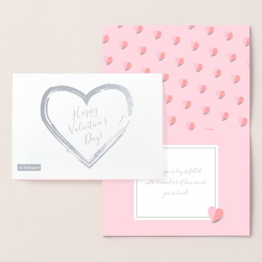Fijne Valentijnsdag Levendig elegant klassiek Folie Kaarten (Display)