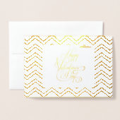 Fijne Valentijnsdag Levendig elegant Luxe Gold Folie Kaarten (Voorkant met envelop)