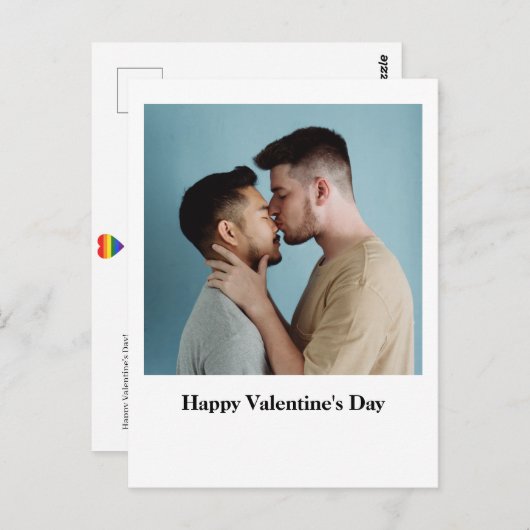 Fijne valentijnsdag | LGBT Pride-maand Briefkaart (Voorkant / Achterkant)