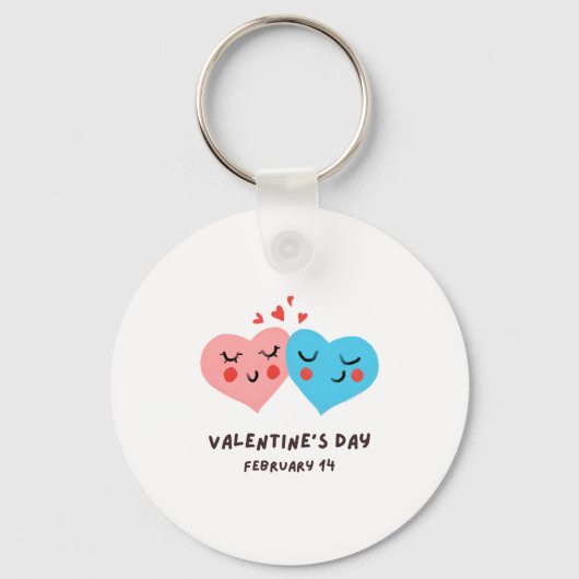 Fijne Valentijnsdag - Liefdesafbeeldingen Grappig Sleutelhanger (Voorkant)