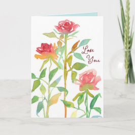 Fijne Valentijnsdag Liefs Rozen Kaart