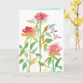 Fijne Valentijnsdag Liefs Rozen Kaart