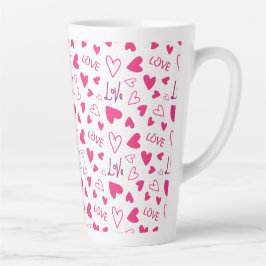 Fijne Valentijnsdag Liefste Cadeau met Rode Hart Latte Mok