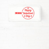 Fijne Valentijnsdag Love 2x1 Vinyl Banner (Insitu)